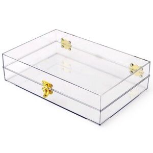 Acrylic Storage Box with Gold Accents - Target
